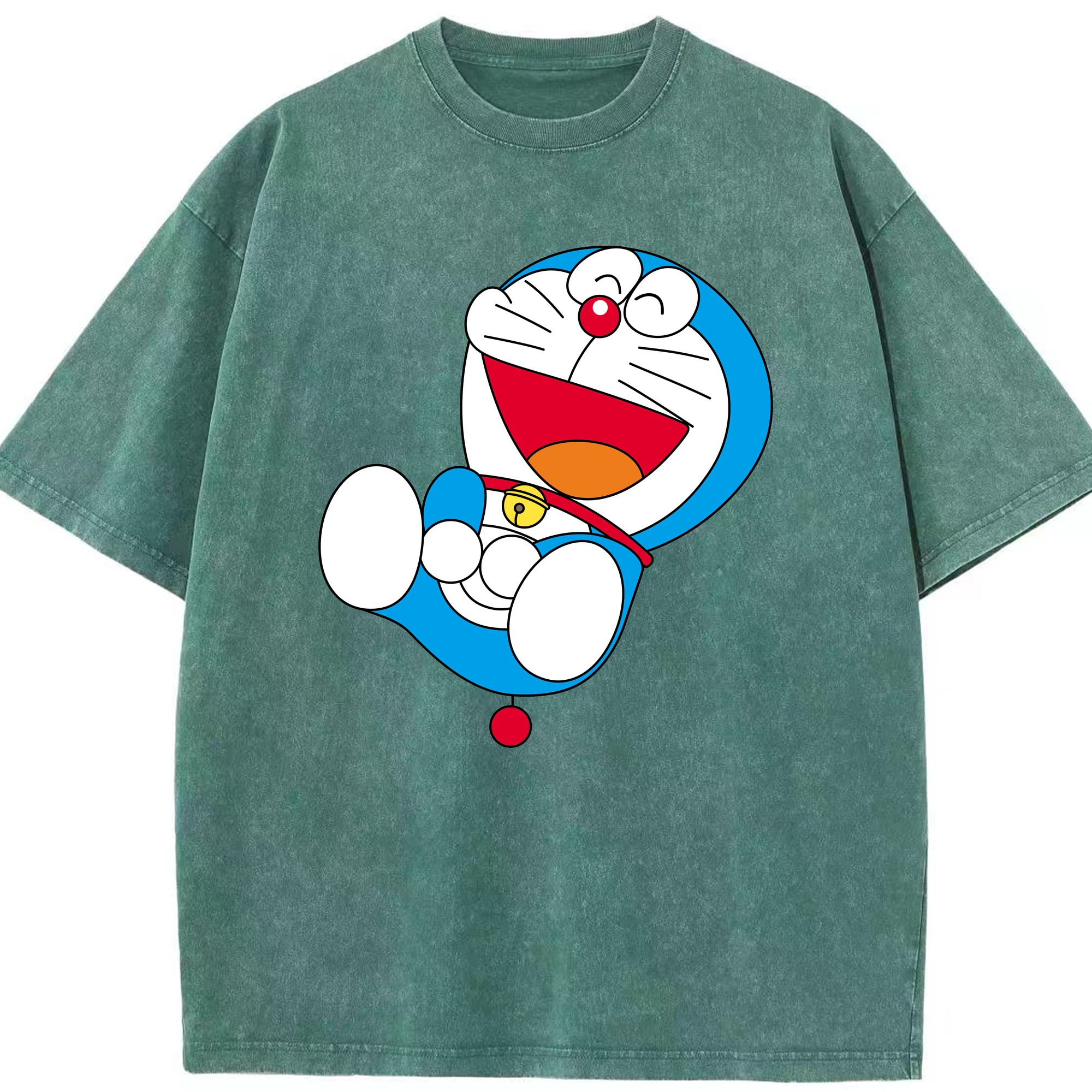 （画像用） ドラえもん Doraemon 綿100% ヴィンテージ風 半袖Tシャツ（フロントプリント）